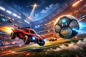 rocket league illustration rocket games